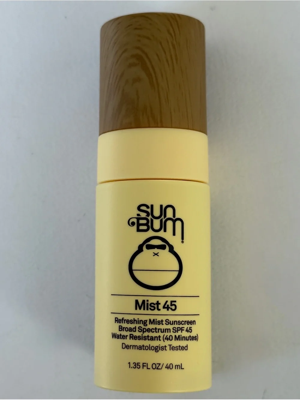 Sun Bum Original SPF 45 Sunscreen Face Mist. 1.35 FL OZ/ 40 mL.
